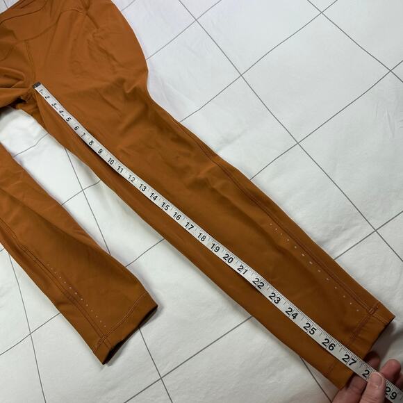 Lululemon Leggings Women 10 Copper Brown Swift Speed Running Athletic Reflective - Picture 10 of 11